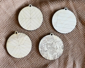 laser gesneden boho ornament backer set van 27| boho svg | ornament laser svg | glowforge gesneden bestand