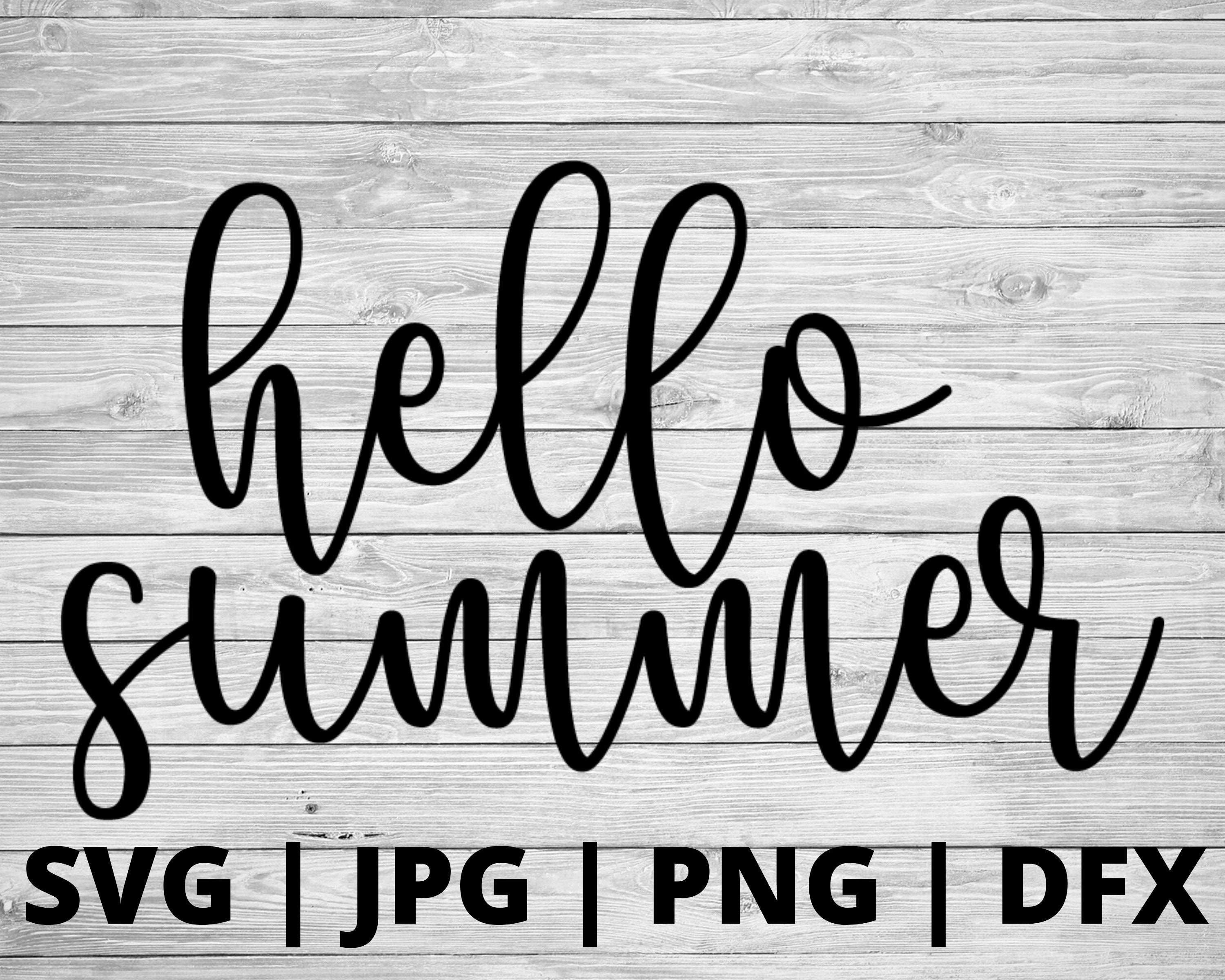 Hello Summer SVG - Etsy