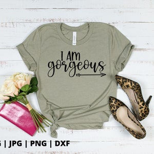 Je suis magnifique | SVG Je suis fort svg | | svg motivationnelle | svg positif être gentil svg | bonnes vibrations svg | santé mentale svg