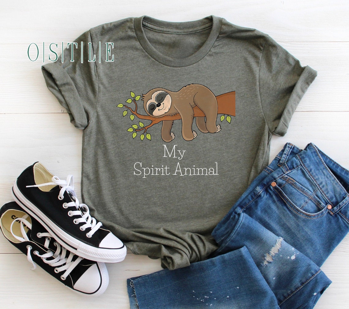 My Spirit Animal Shirt Cute Animal Shirt Funny Shirt Animal | Etsy