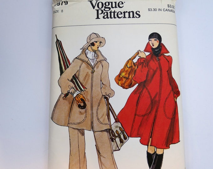 RARE Vintage Vogue Coat Sewing Pattern 8979 Vintage Coat and Etsy