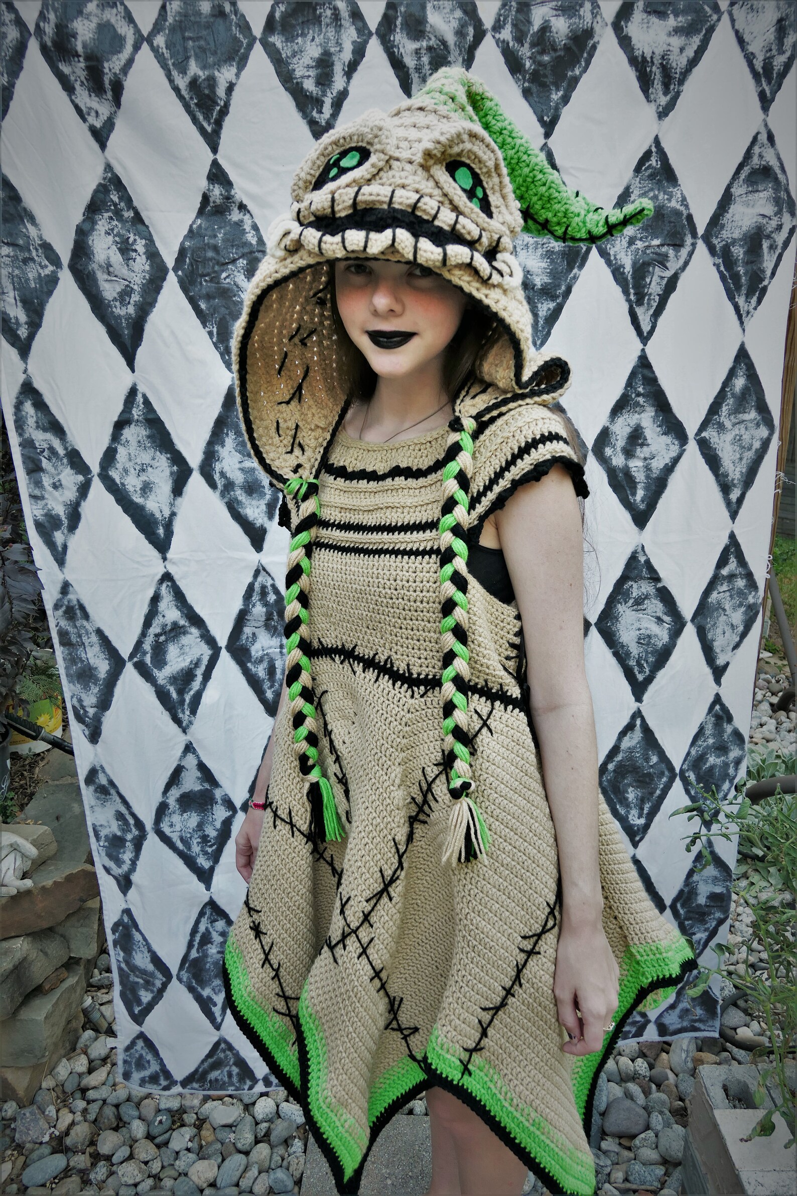 crochet-costume-burlap-crocheted-outfit-dress-and-hood-etsy