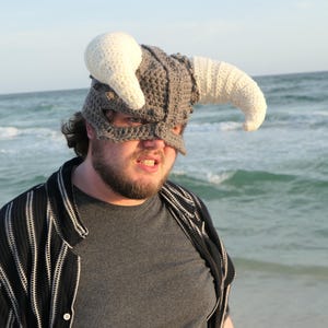 Dragonborn-helm | Cosplayhelm | Gehaakte helm |Skyrim-cosplayhelm | Skyrim | Drakengeborene | Vikinghelm | Viking-cosplay
