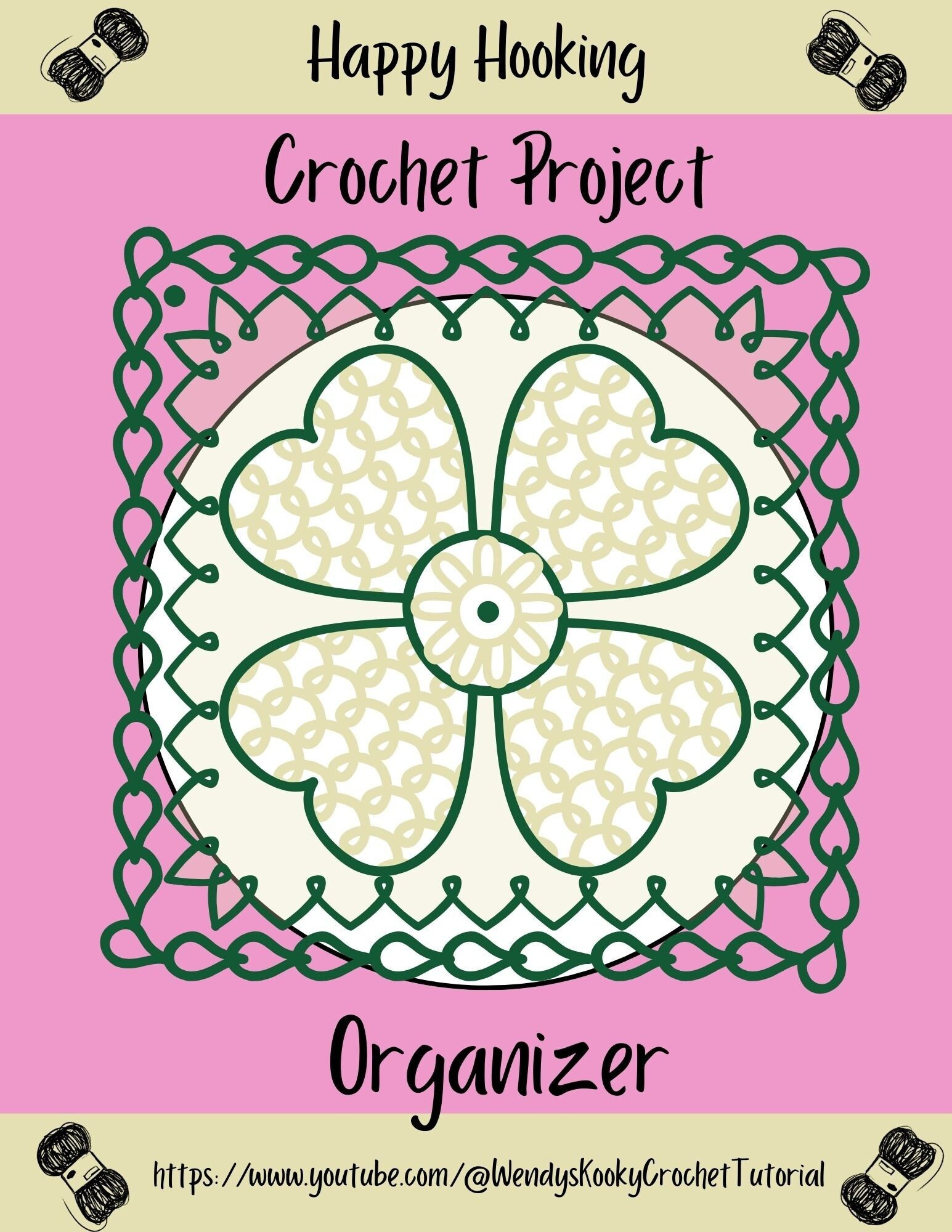 Crochet Project Organizer: Printable Pattern Tracker (PDF Download)