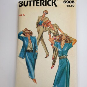 Vintage Butterick Sewing Pattern for Top, Jacket, Skirt and Pants | Size 8-10-12 | Uncut Pattern