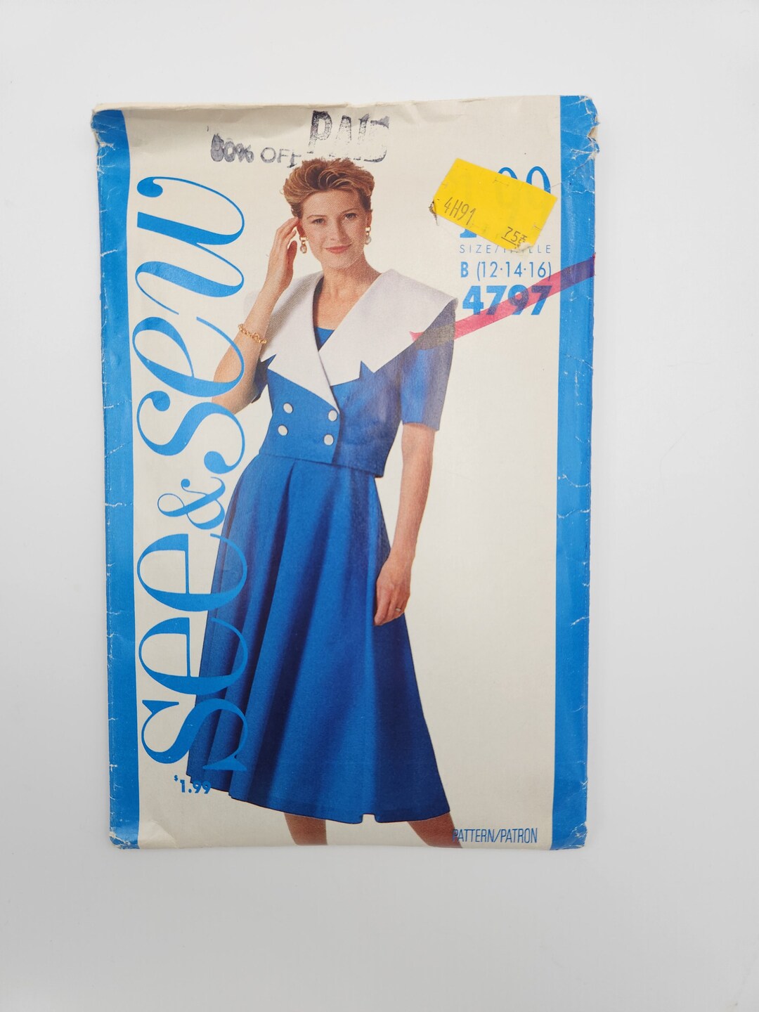 Butterick See and Sew Sewing Pattern 4797 | Misses Dress and Jacket ...