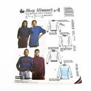McCall&#39;s 4983 Pullover Top Schnittmuster: Size 10-12, 1990s Vintage (Schnittmuster)