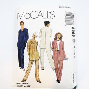 McCall&#39;s 8368 Sewing Pattern: Misses Top, Jacket & Pants (Size 12-16)