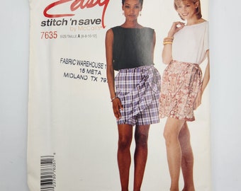 McCall's 7635 Sewing Pattern: Top and Shorts, Size 6-12 (Uncut)