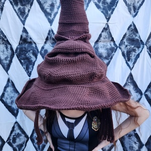 Sorting Hat | Witches Hat | Wizard Hat | Sortimg Costume | Witch Costume | Crochet Hat | cosplay | costume/ fandom | beanie | winter hat