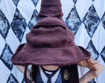 Crochet Sorting Hat | Adult Cosplay Costume