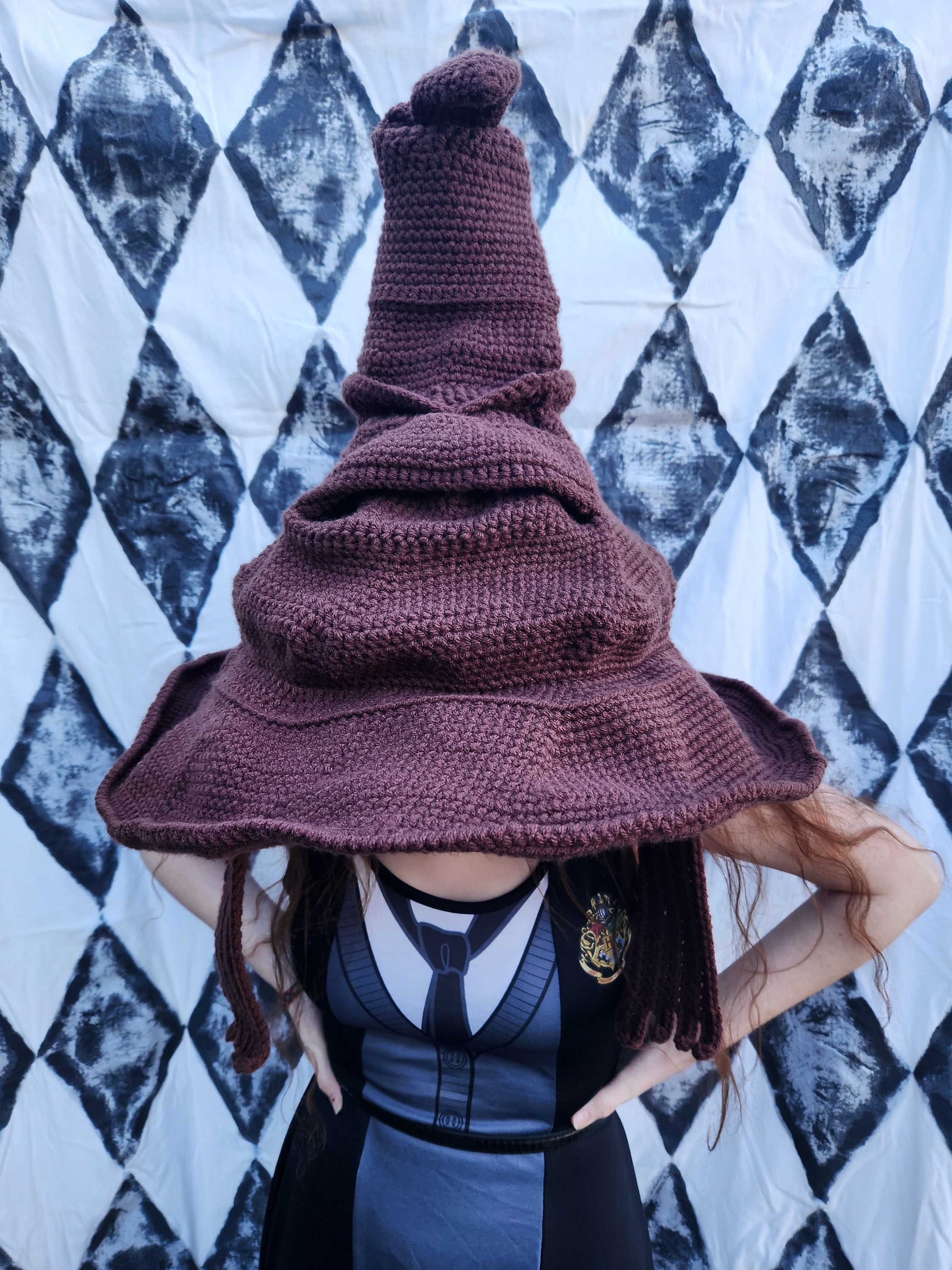 Crochet Sorting Hat | Adult Cosplay Costume - Etsy