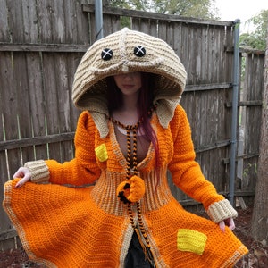 Sam Trick r&#39; Treat Inspired Crochet Coat - Cosplay Warm Winter Coat