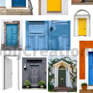 Doors Clip Art, Door Images, Door Pictures, Door Icons for Scrapbooking, Craft Projects, Card Making, Instant Download