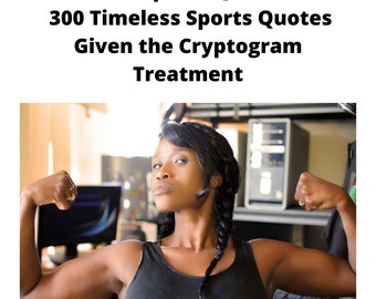 The Big Print Cryptogram Book of Sports Quotes 300 Timeless Sports Quotes Given the Cryptogram Treatment