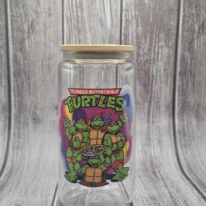 Turtles 16oz Glass Cup