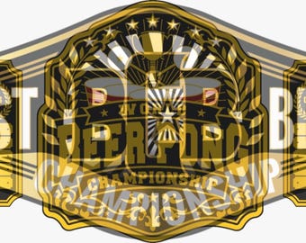Custom Championship belt for Jason