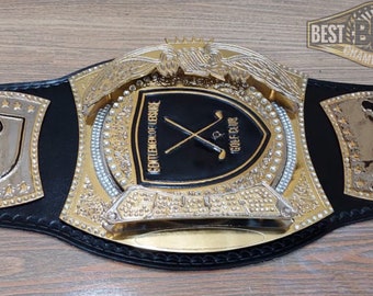 custom golf championship belts