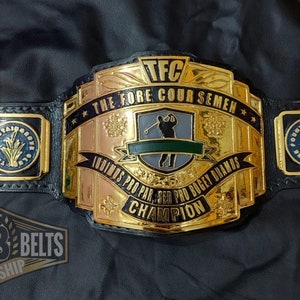 Personalized Golf Championship Belt Trophy for Golf Dad Wrestling Belt Gift For Golf Champions