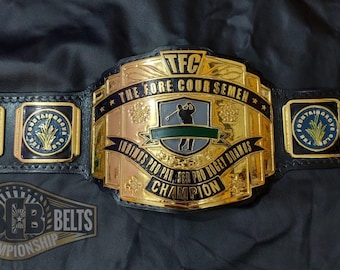 Personalized Golf Championship Belt: Custom Engraved Trophy