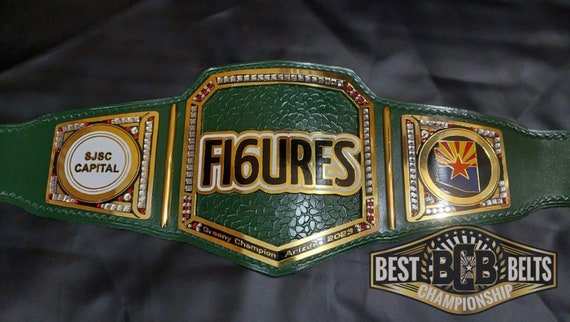 Personalized Championship Belt: HD Cut Metal Plates, Custom Engraved