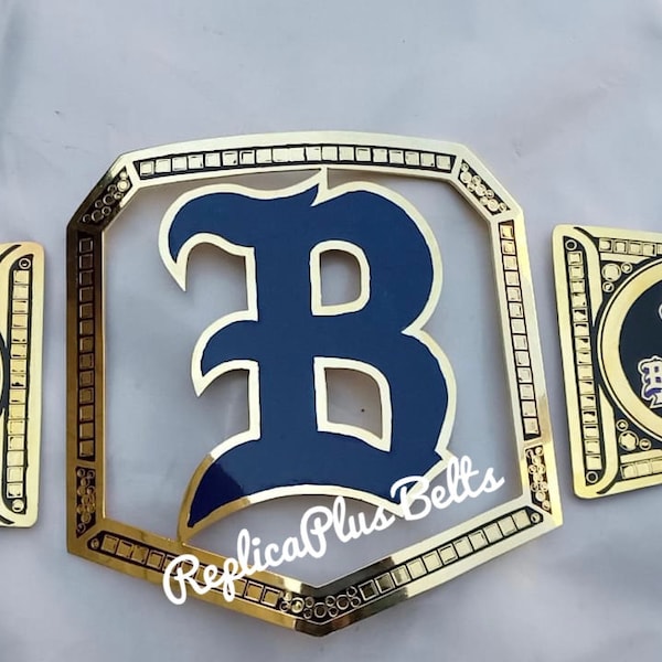 Custom Pro Wrestling Belt, Create Championship title with Your Design, Engraved Company’s Logo on Metal Plate