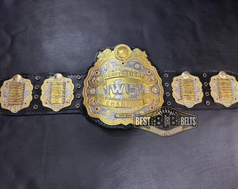 IWGPヘビー級王座レプリカベルト、フルスタックプレート、24金スイス