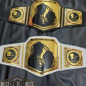 Personalized Tag Team Championship Belts, Couple Portrait on Metal Plates, Custom Wedding Gift, Gift for Couple, Wrestling-themed Gift