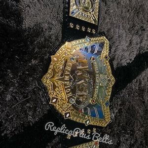 New IWGP / NJPW World Heavyweight Championship V5 Title Belt (3.5mm Zinc) image 4