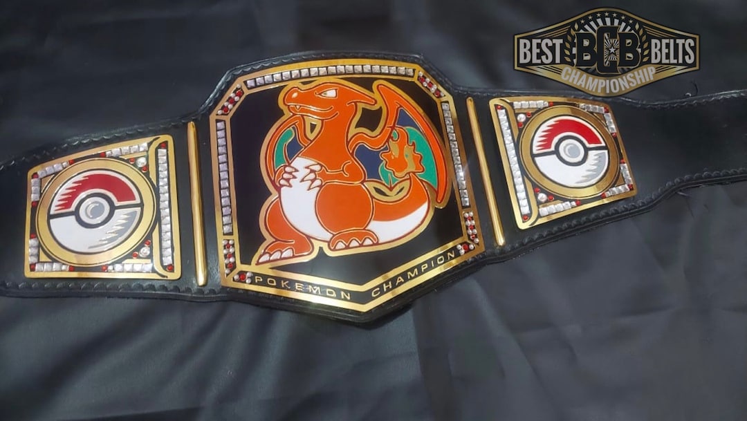 Personalized Charizard Pokémon Championship Belt With Pokeball