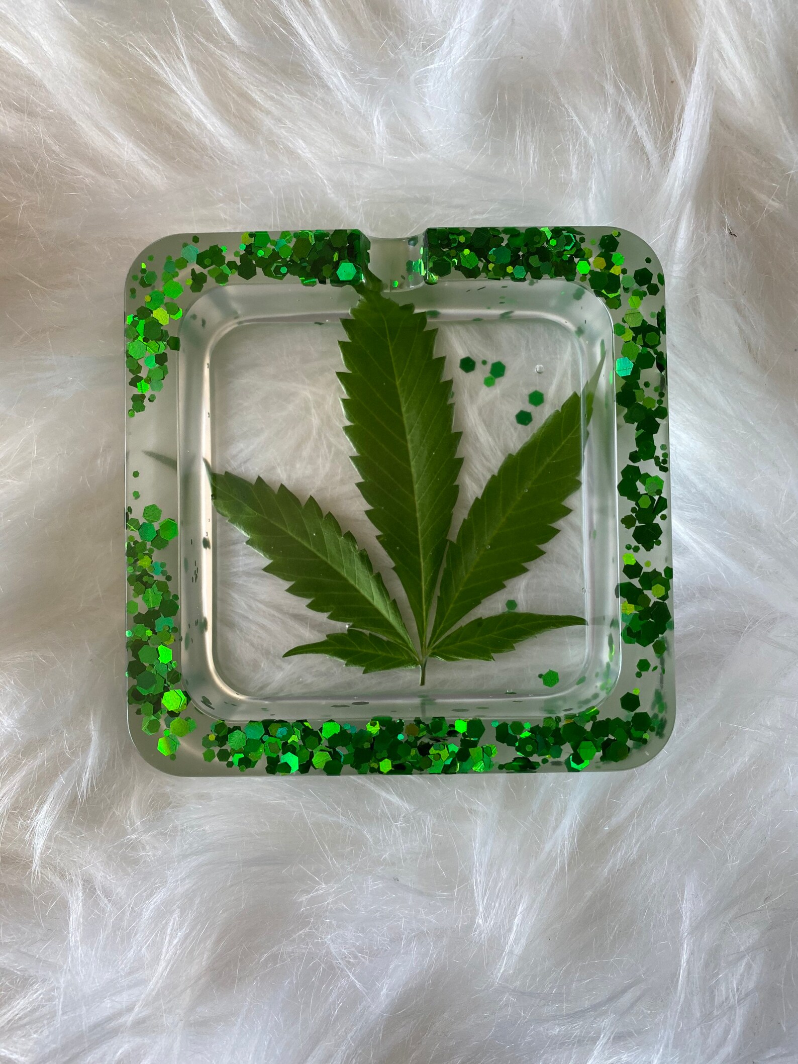 Novelty pressed leaf ashtray Etsy