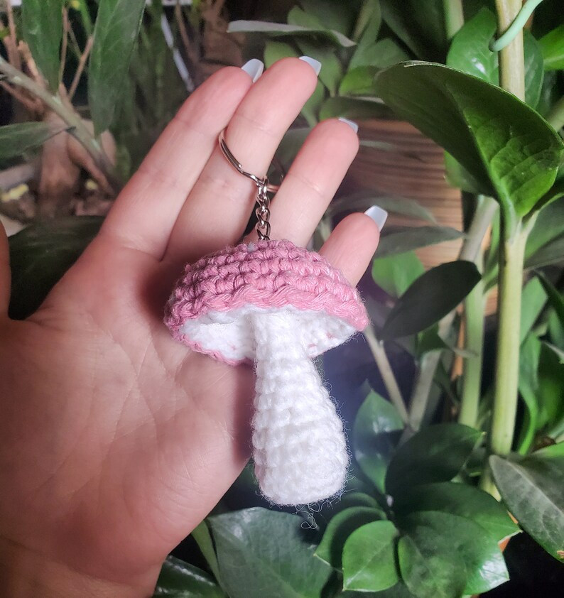 PDF Crochet Mushroom Keychain Pattern Etsy
