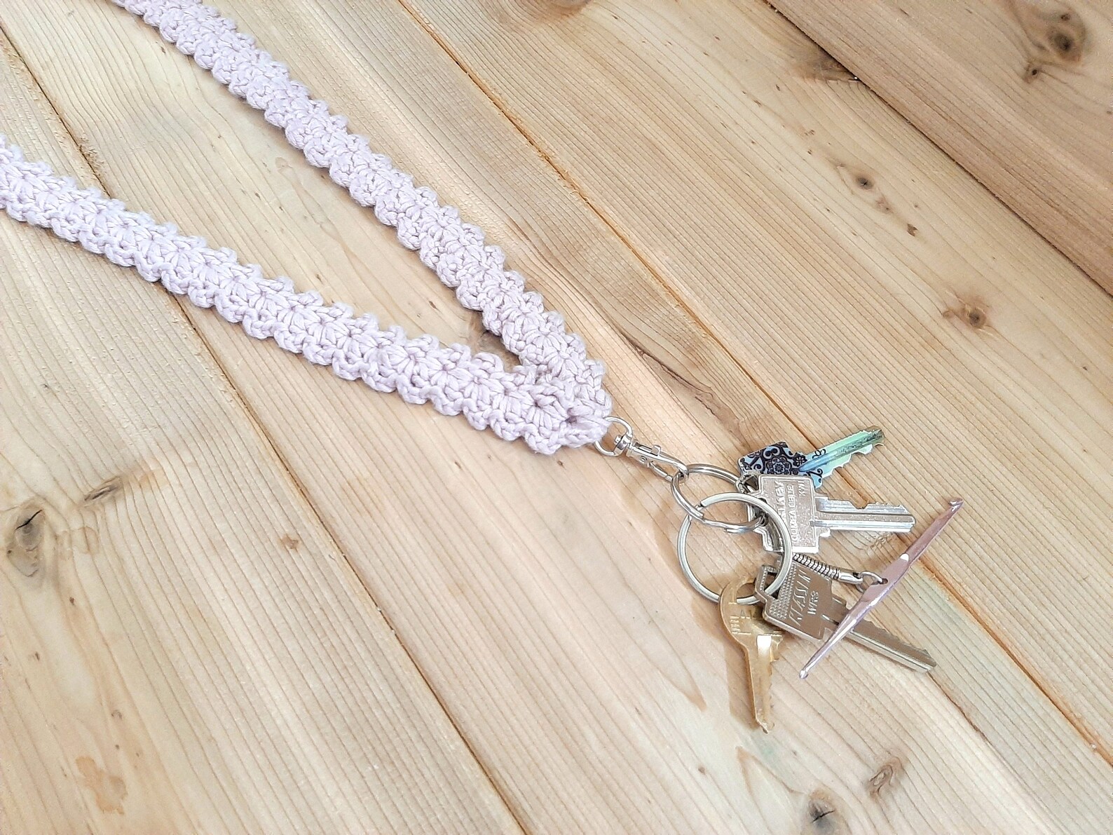 CROCHET LANYARD HANDMADE Lace Key Fob Etsy