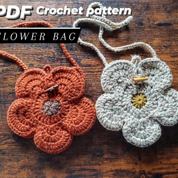 Crochet Flower bag pattern