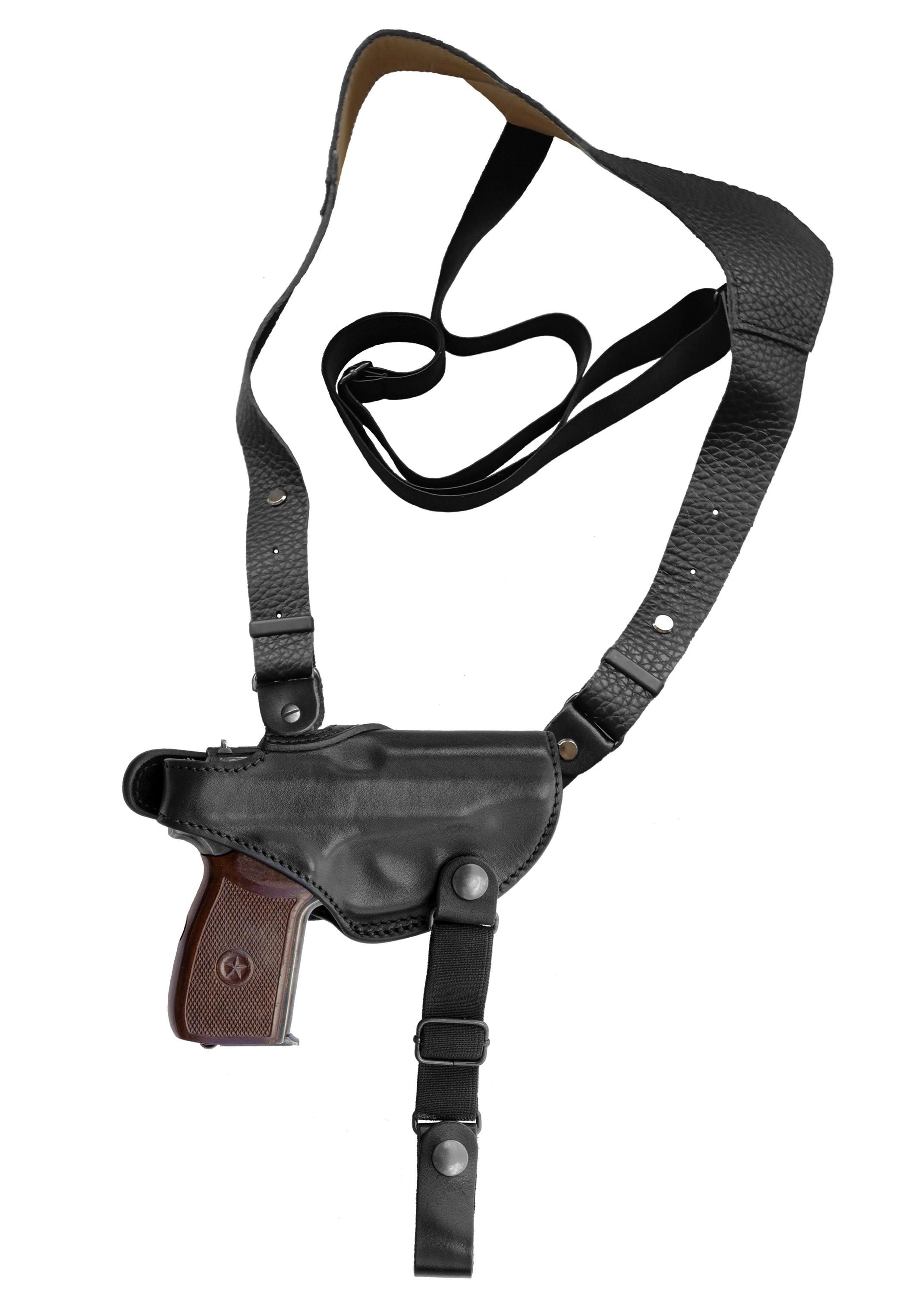 Étui En Cuir Makarov – Mixte OWB (extérieur Ceinture) Et IWB (intérieur Ceinture) – Droitier – Noir