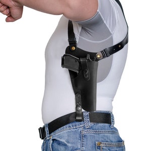 Shoulder leather holster for VZ/CZ-82/83, TT (Tula Tokarev), Zastava M57, Fort-12/14/17/19/20