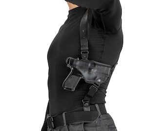 Shoulder and belt (OWB) leather holster for CZ/VZ-82/83, Fort-12/17/19/20
