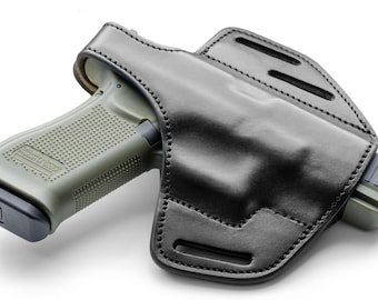 Funda de cinturón (OWB) para Glock, de cuero