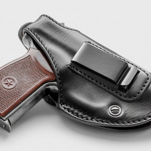 Makarov 3-Layers Leather belt (OWB) and concealed carry (IWB) holster