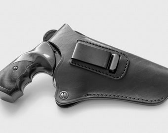 Leather Revolver Holster: IWB/OWB Carry, Fits Alfa 440 & More