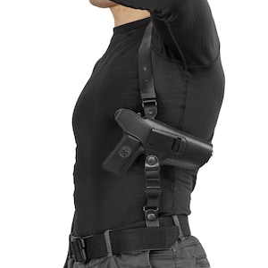 Shoulder, concealed carry (IWB) and belt (OWB) leather holster for TT (Tula Tokarev) / Zastava M57