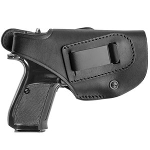 Appendix carry secured concealed (IWB) and Belt (OWB) leather holster for CZ82/83