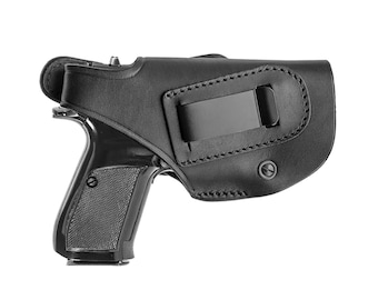 Appendix carry secured concealed (IWB) and Belt (OWB) leather holster for CZ82/83