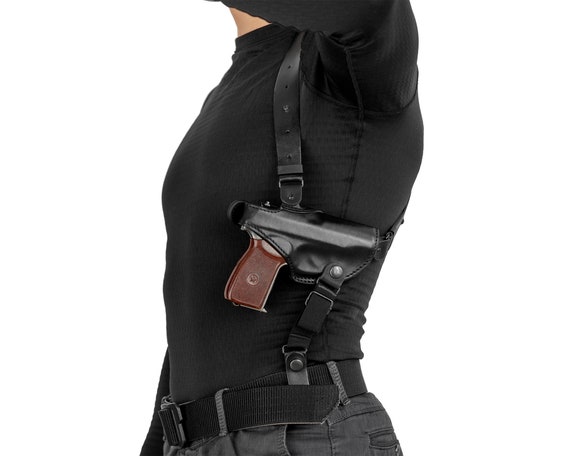 3-layers Shoulder and Belt OWB Leather Holster for Makarov - Etsy New  Zealand