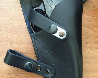 リボルバー用ショルダーレザー縦型ホルスター - Etsy 日本