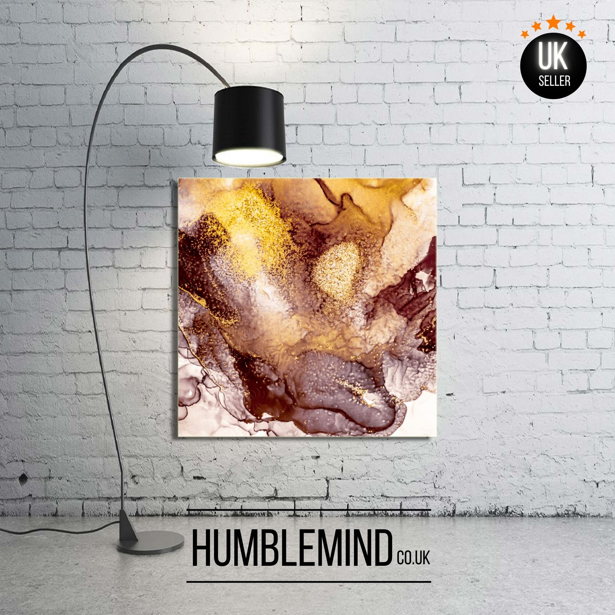 Black and Gold Canvas Wall Art Abstract Canvas Wall Art Etsy