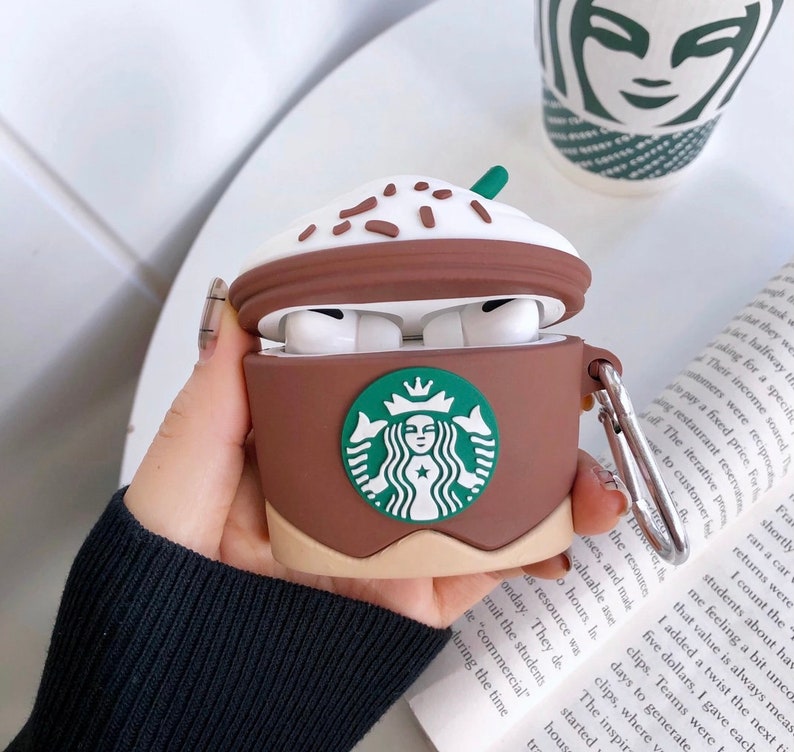 Starbucks Series AirPods Pro Case with Keychain. Soft Silicone Etsy