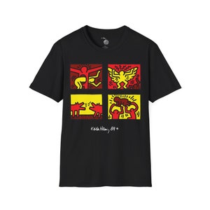 Pop Shop IV (Keith Haring, 1989) Unisex Softstyle T-Shirt