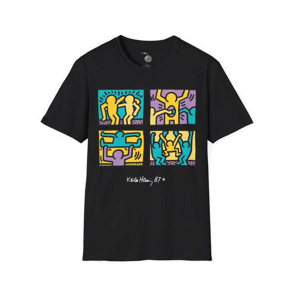 Pop Shop I (Keith Haring, 1987) Unisex Softstyle T-Shirt