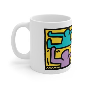 Pop Shop I:3 (Keith Haring, 1987) in Ceramic Mug 11oz